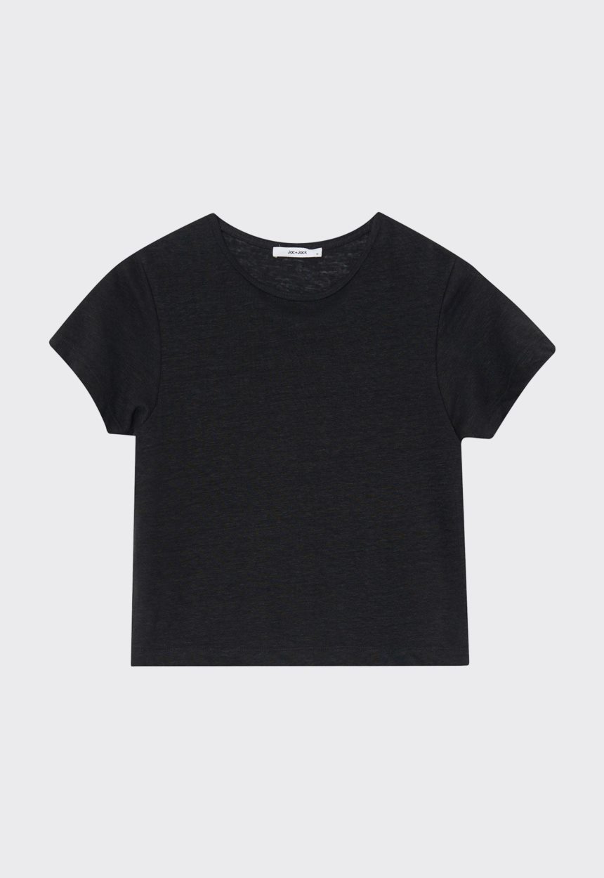 Jac + Jack Cult Linen Tee - Black